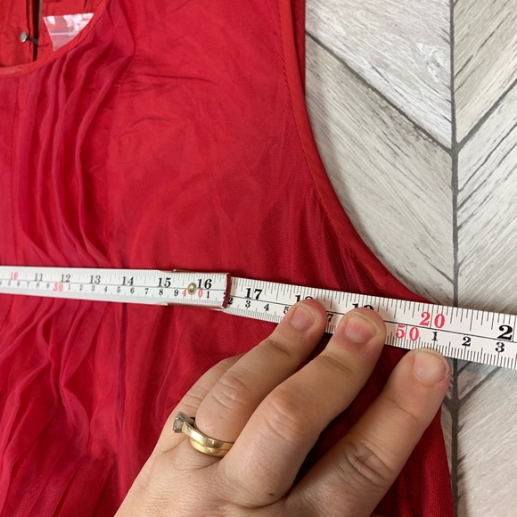 NWT Beautiful eShakti Red dress with belt 2x - Picture 8 of 14